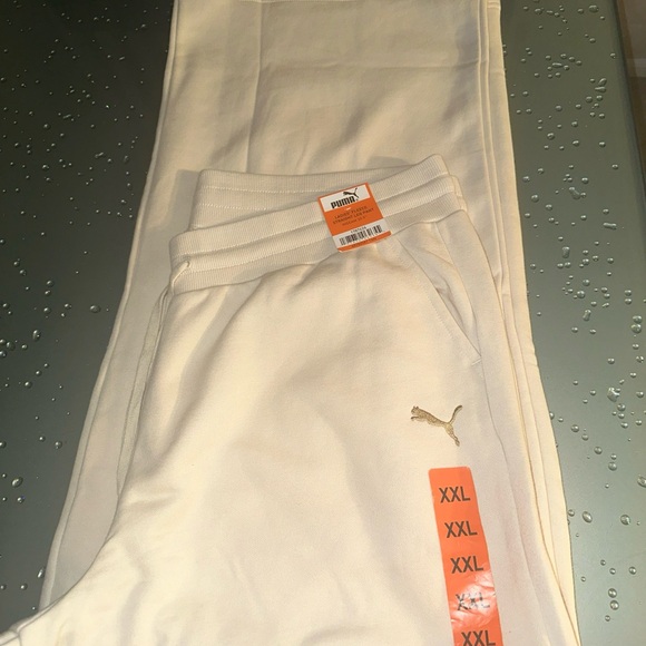 Puma Ladies' Fleece Straight Leg Pant  Tan Size XXL - Picture 2 of 10